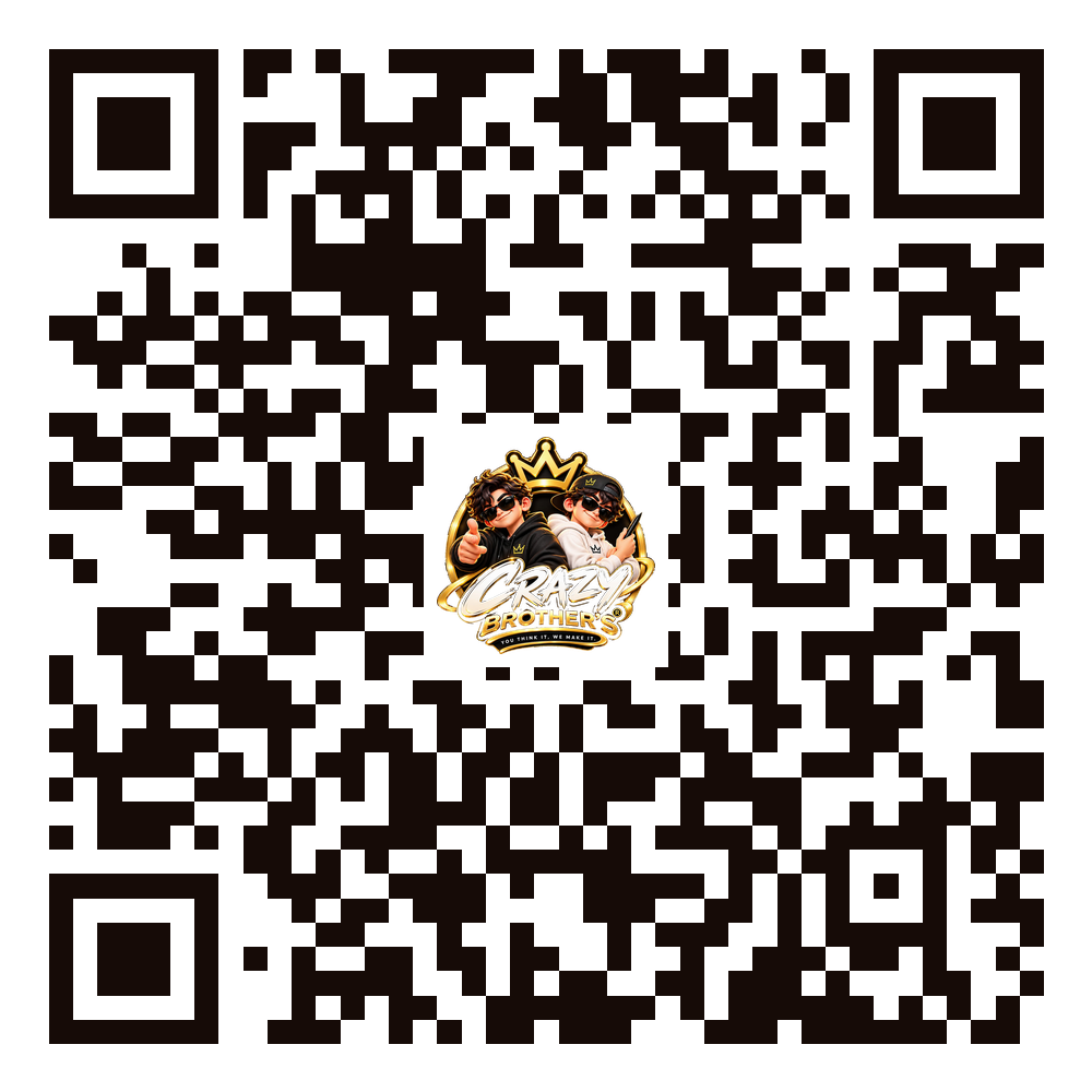 QR code to the CRAZY BROTHER'S digital business card